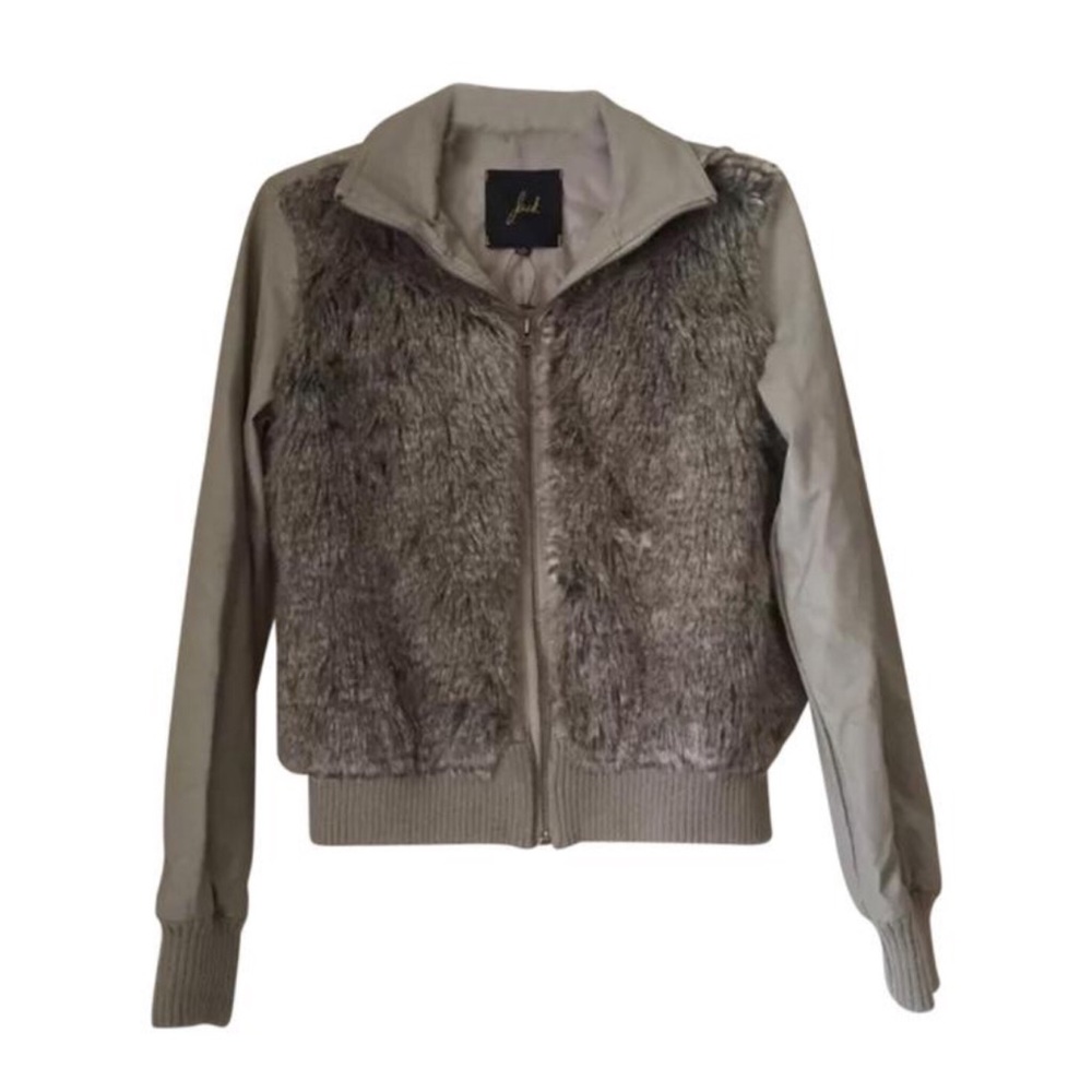 JACK by BB DAKOTA VEGAN LEATHER JACKET MOTO BOMBER